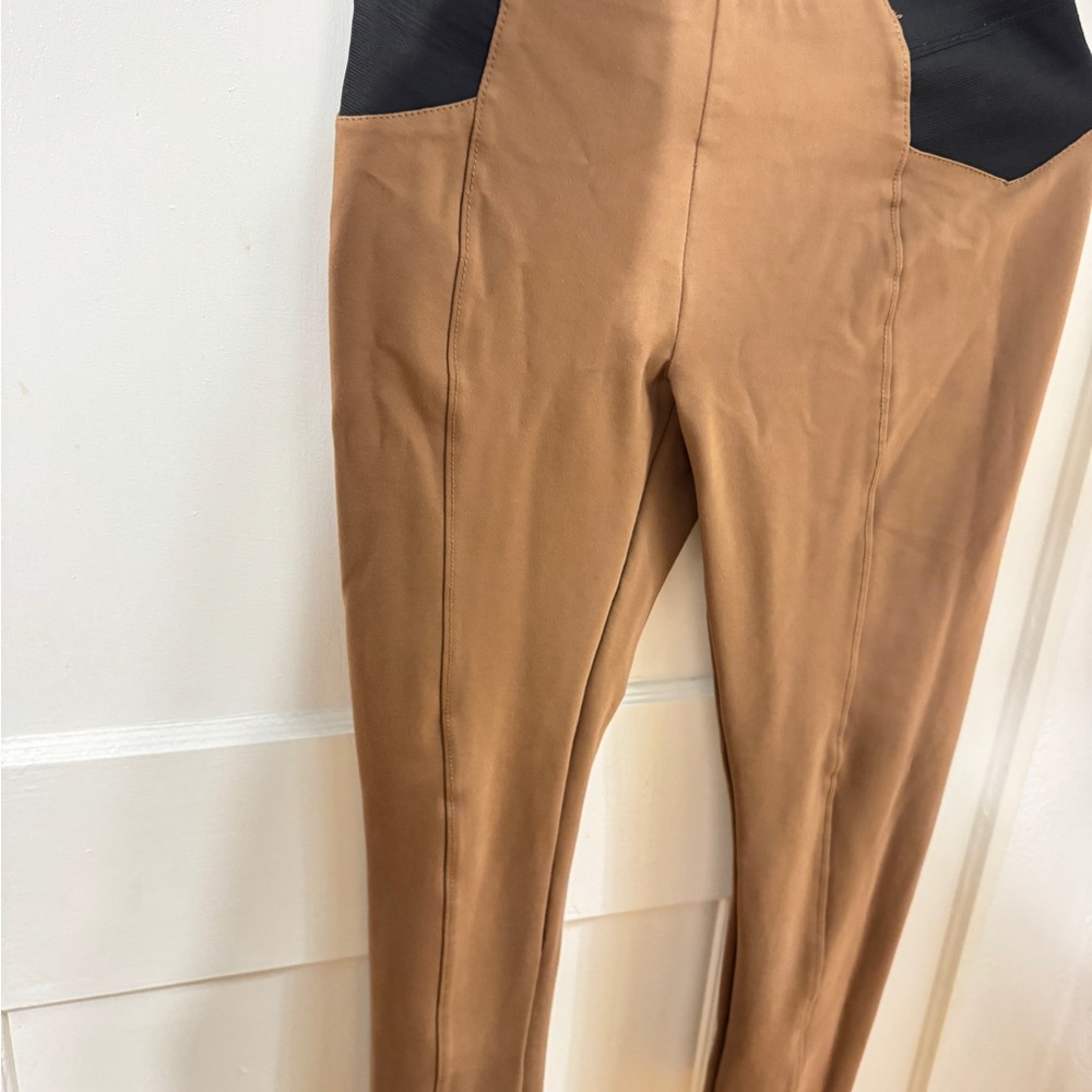 NWOT Stylish Tan and Black Women's Pants